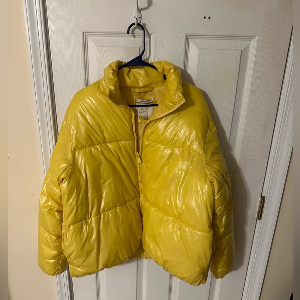 New day yellow puffer jacket